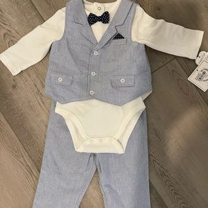 NWT little Me Baby Boys Mini Suit